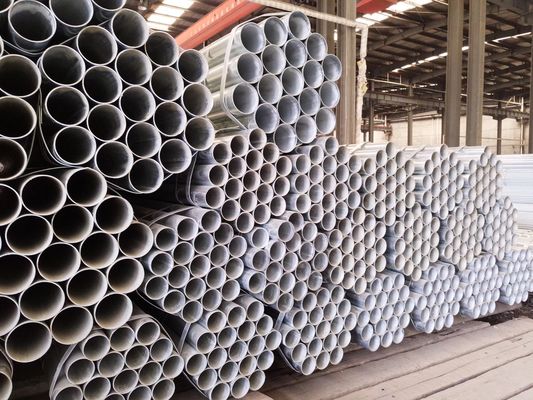 6m 12m Sıcak Dip Galvanizli Iskalat Tüpleri Çinko 40-600g/M2